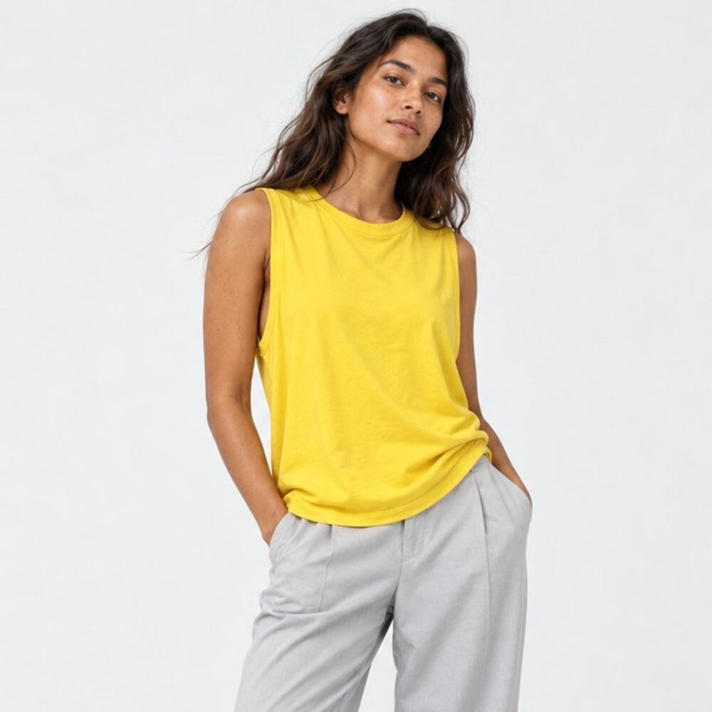 Lululemon All Yours Yellow Boyfriend Tank in Soleil W1CGLS